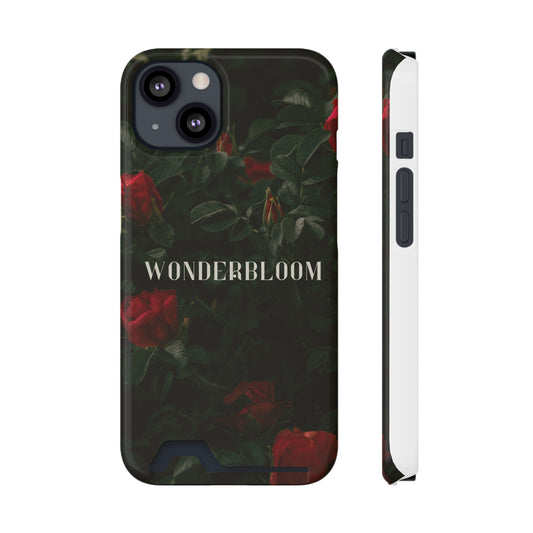 WonderBloom Phone Case With Card Holder