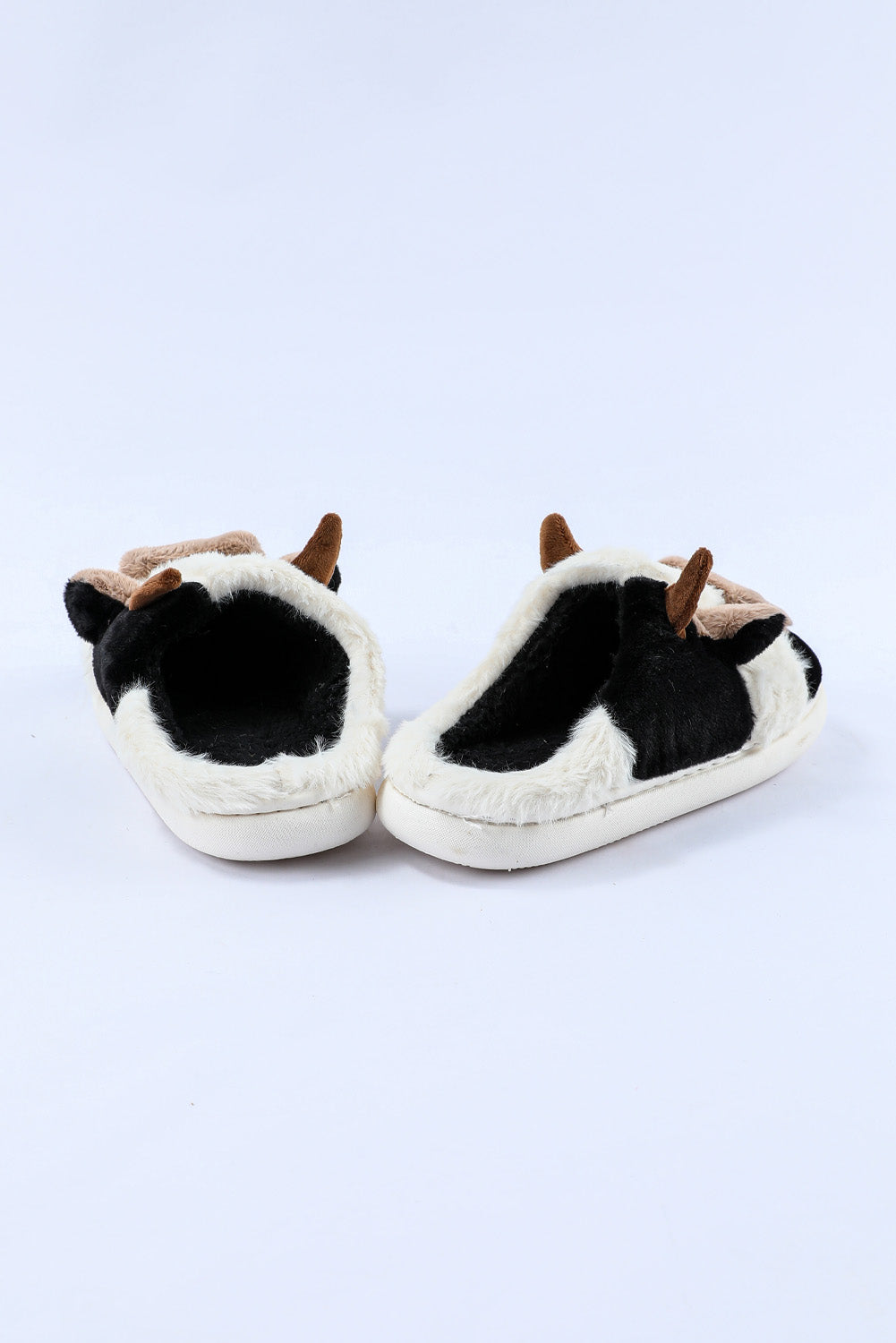 White Cartoon Animal Plush Slippers