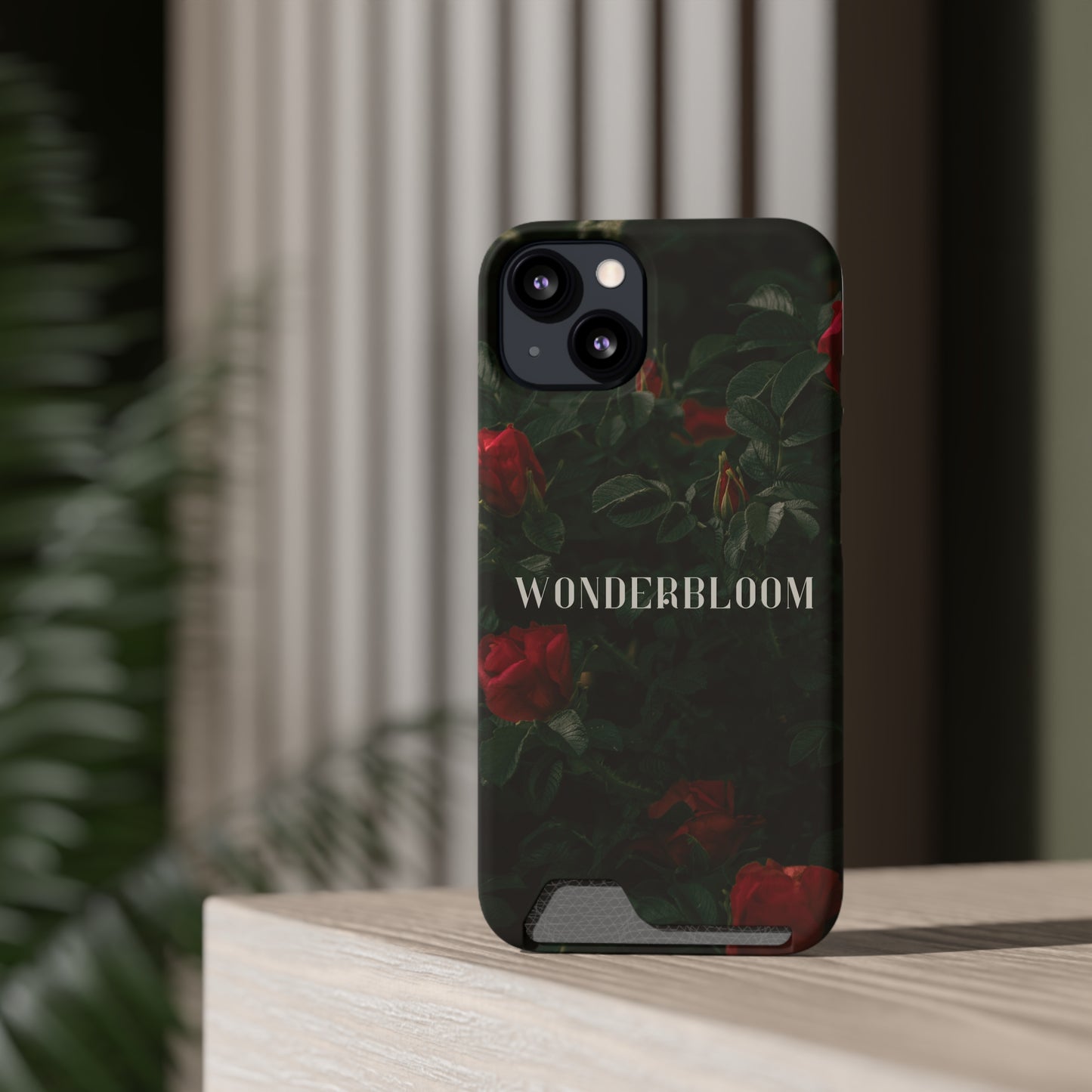 WonderBloom Phone Case With Card Holder