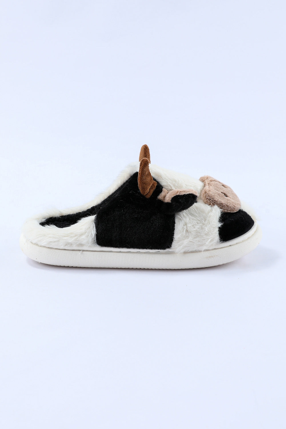 White Cartoon Animal Plush Slippers